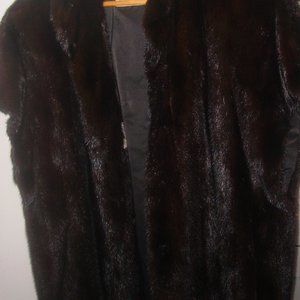 Oscar De La Renta Miss O Couture Mink Jacket w/ Removable Sleeves